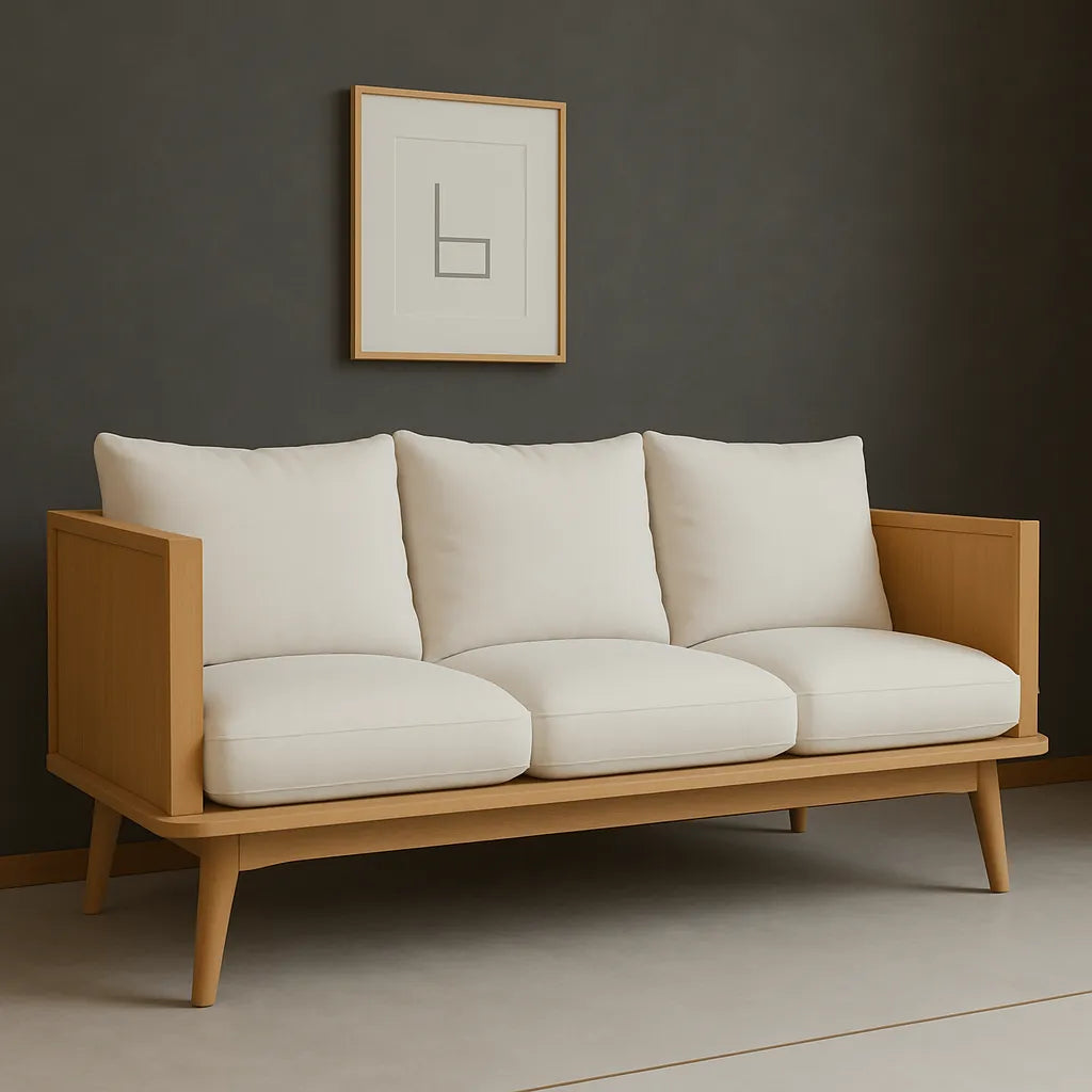 Box Frame 3 Seater Sofa Bold Structure Modern Comfort