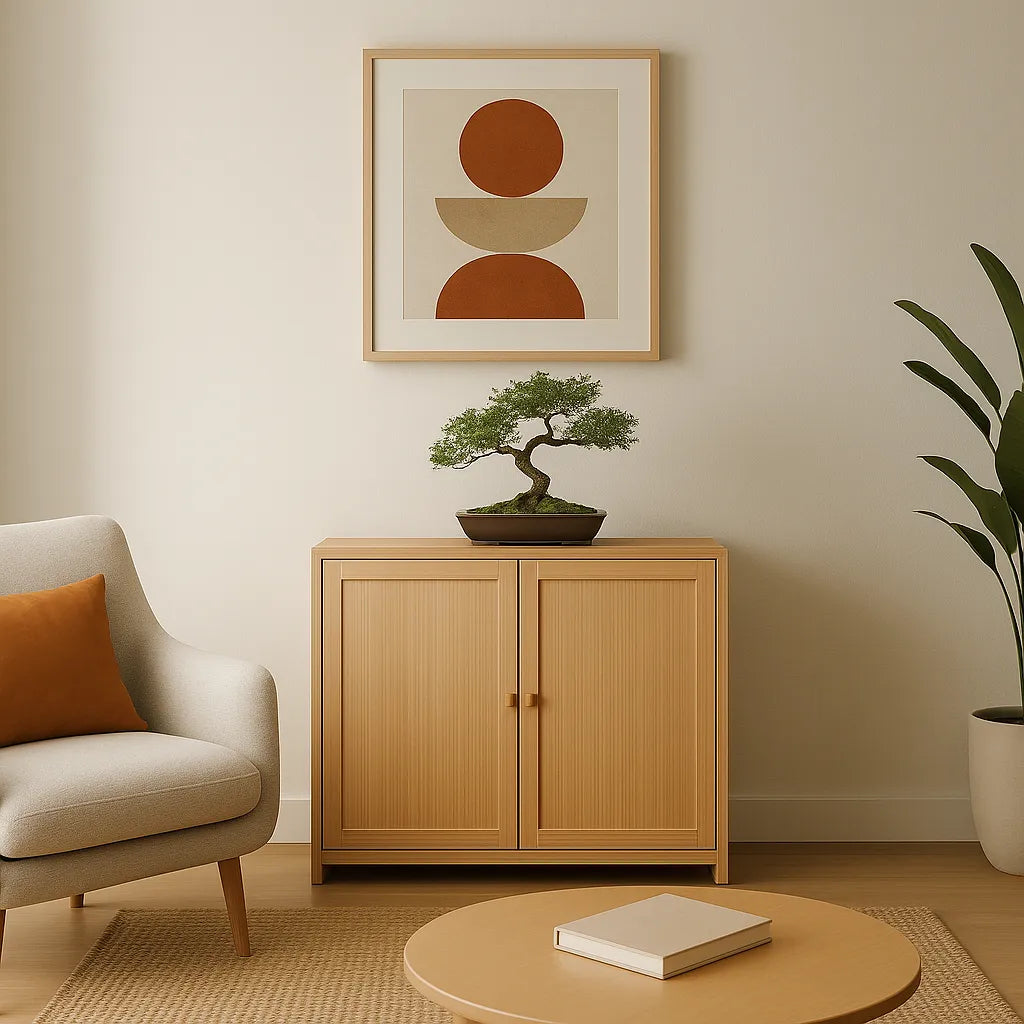 Closed Shoe Cabinet Minimal Two Door Storage With Display Top