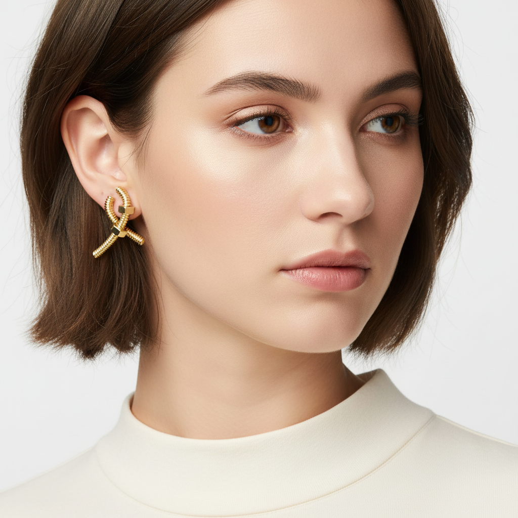 Écrou De Earrings 18K Gold Vermeil