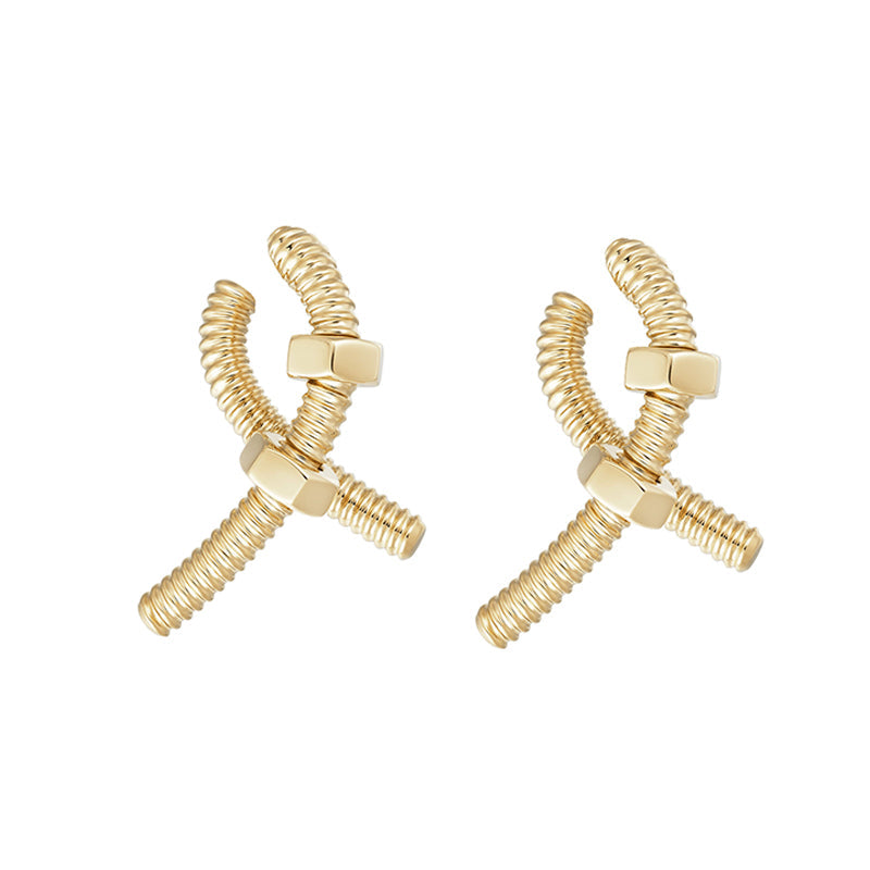Écrou De Earrings 18K Gold Vermeil