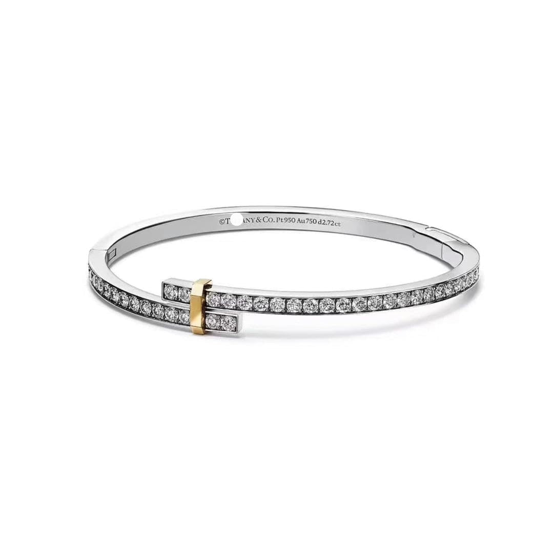 Edge Hinged Bypass Bangle Bracelet