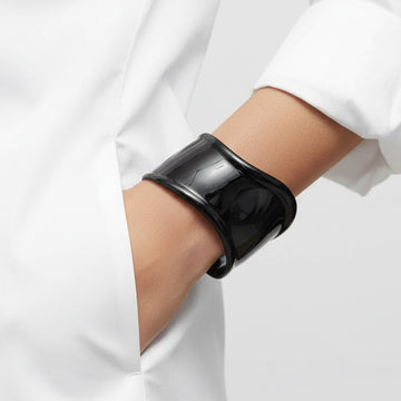 Elsa Peretti Small Bone Cuff Black Bracelet