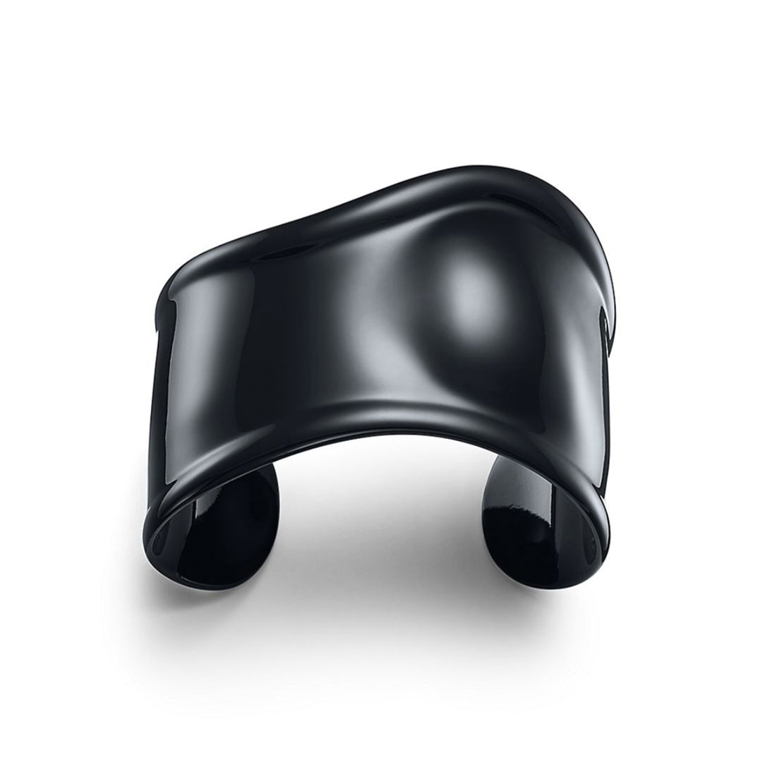 Elsa Peretti Small Bone Cuff Black Bracelet