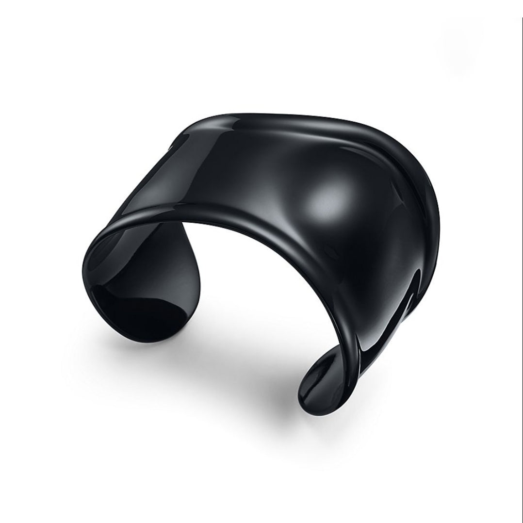 Elsa Peretti Small Bone Cuff Black Bracelet