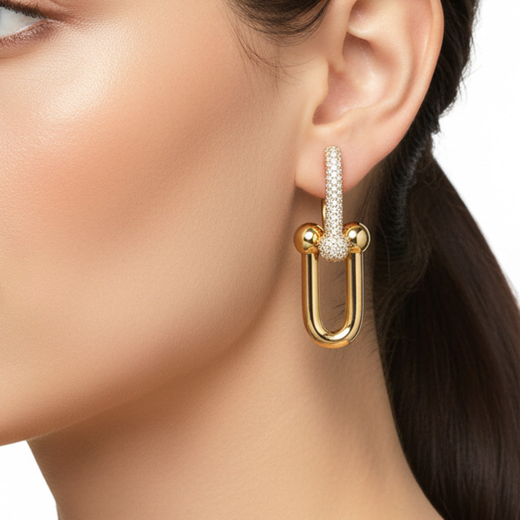 HardWear Large Link Pavé Diamond Earrings