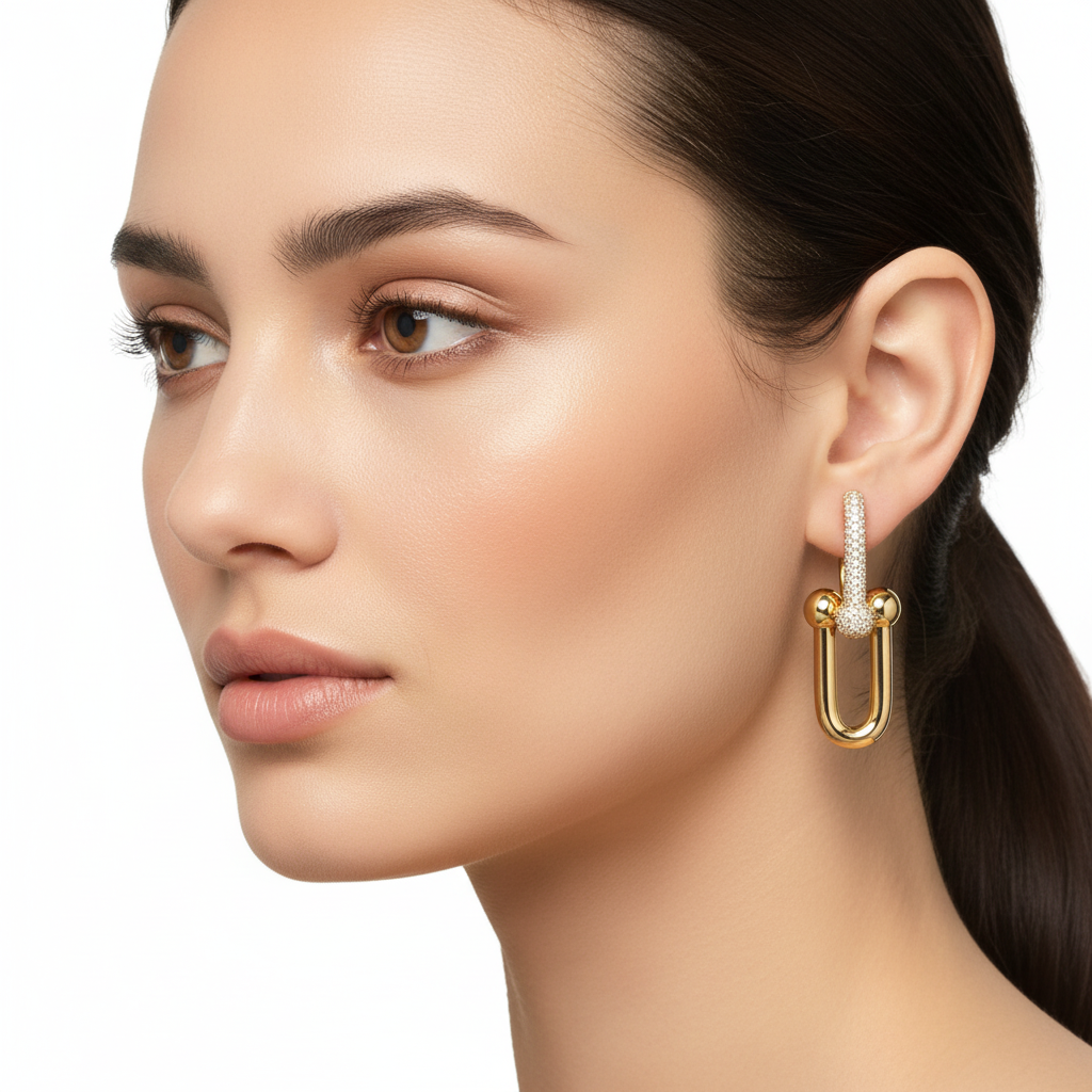 HardWear Large Link Pavé Diamond Earrings