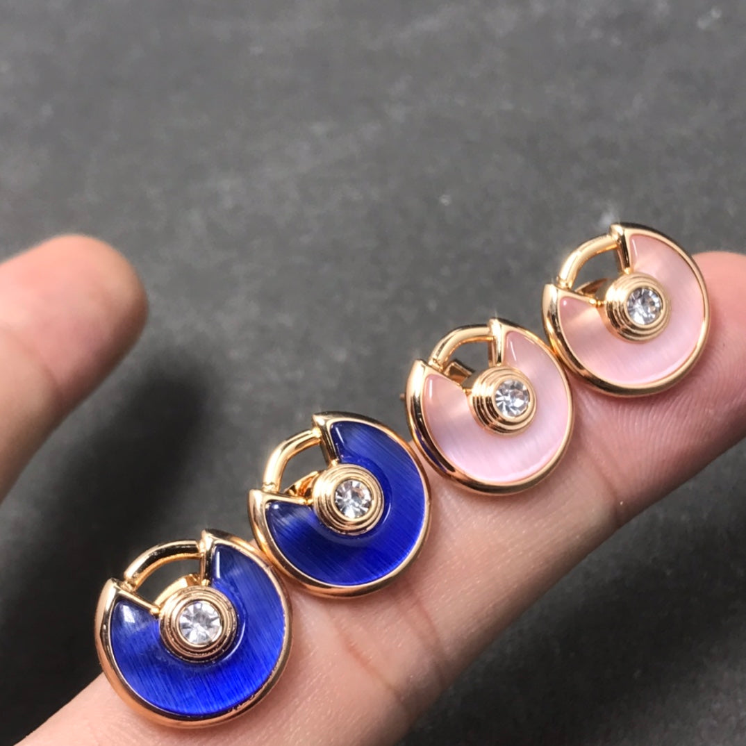 Roostick Amulette De Lapis Lazuli Diamond Earrings