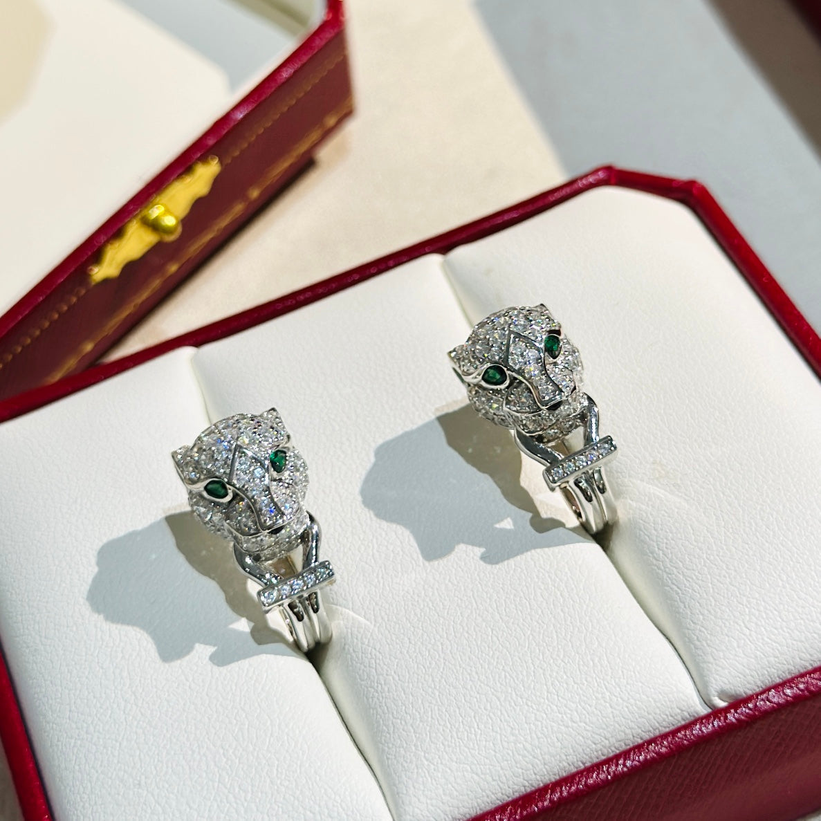 Roostick Panthère De Diamond Earrings