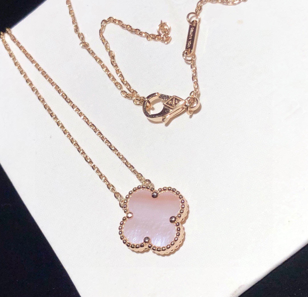 Roostick Vintage Alhambra Pink Necklace