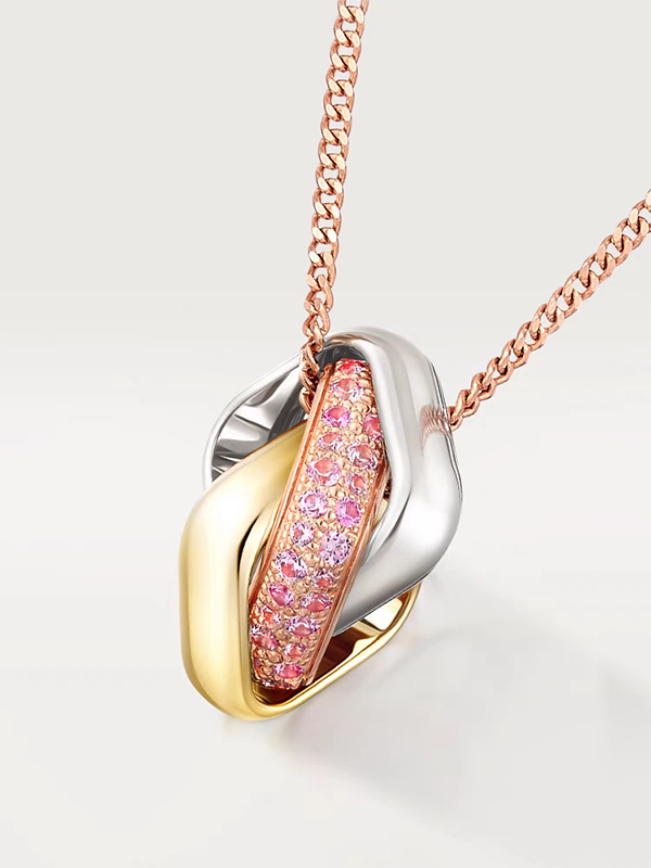 Roostick Trinity Pink Diamond Necklace