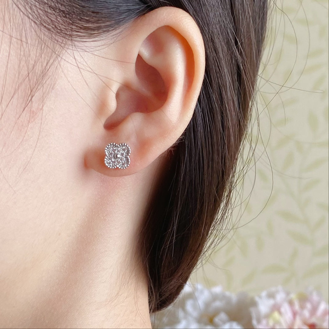 Roostick Vintage Alhambra Diamonds Earrings