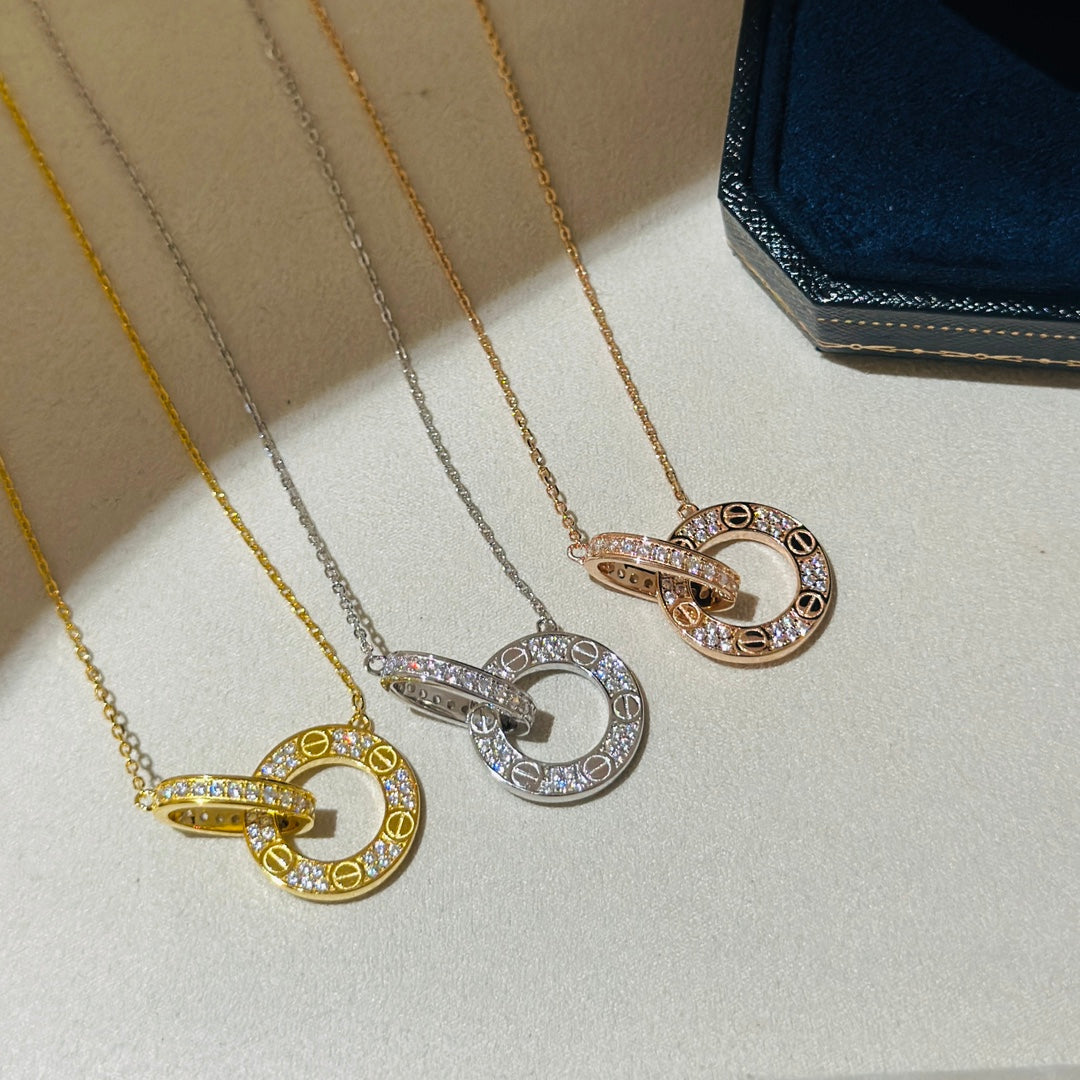 Roostick Love Diamonds Necklace Pavé