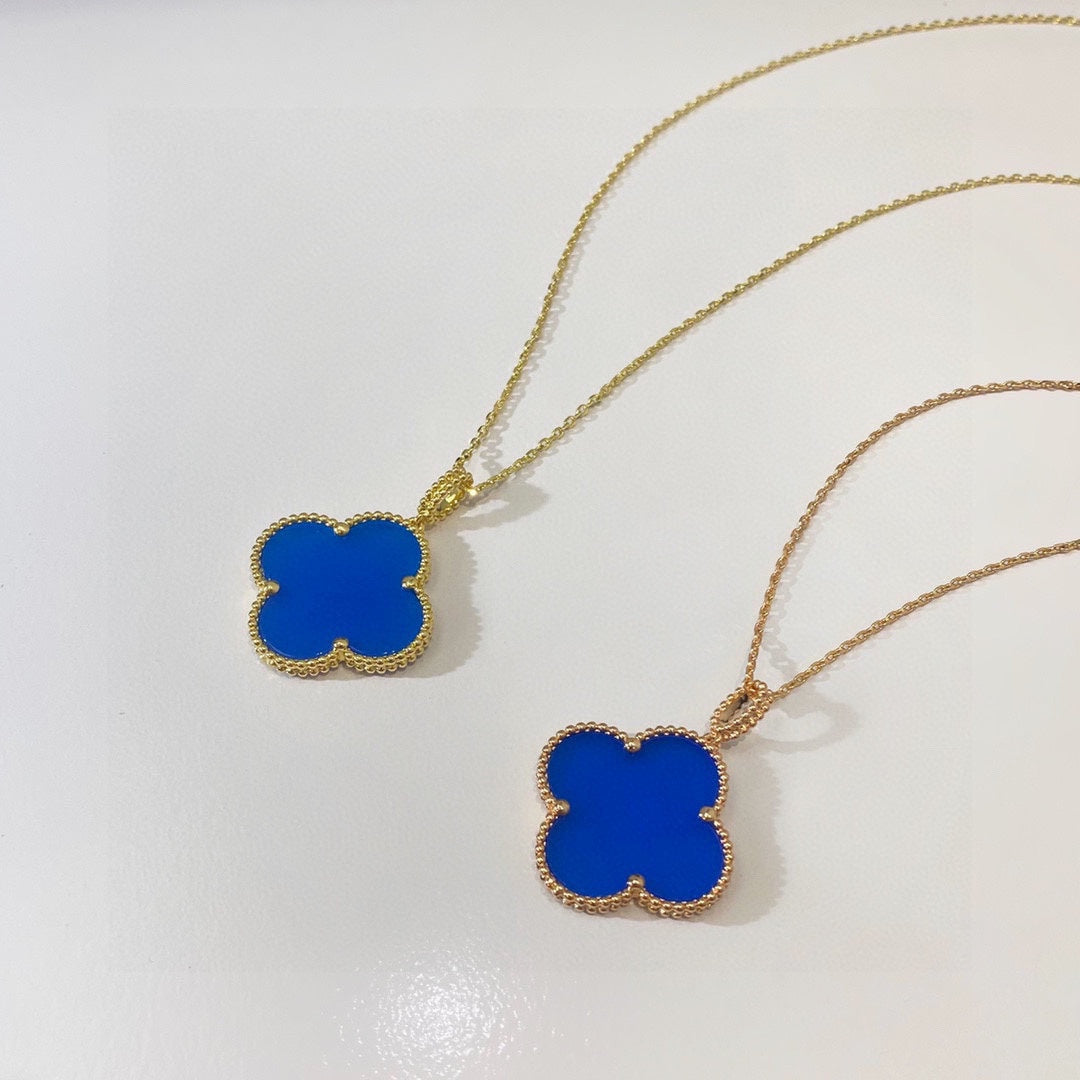 Roostick Magic Alhambra Agate Clover Necklace