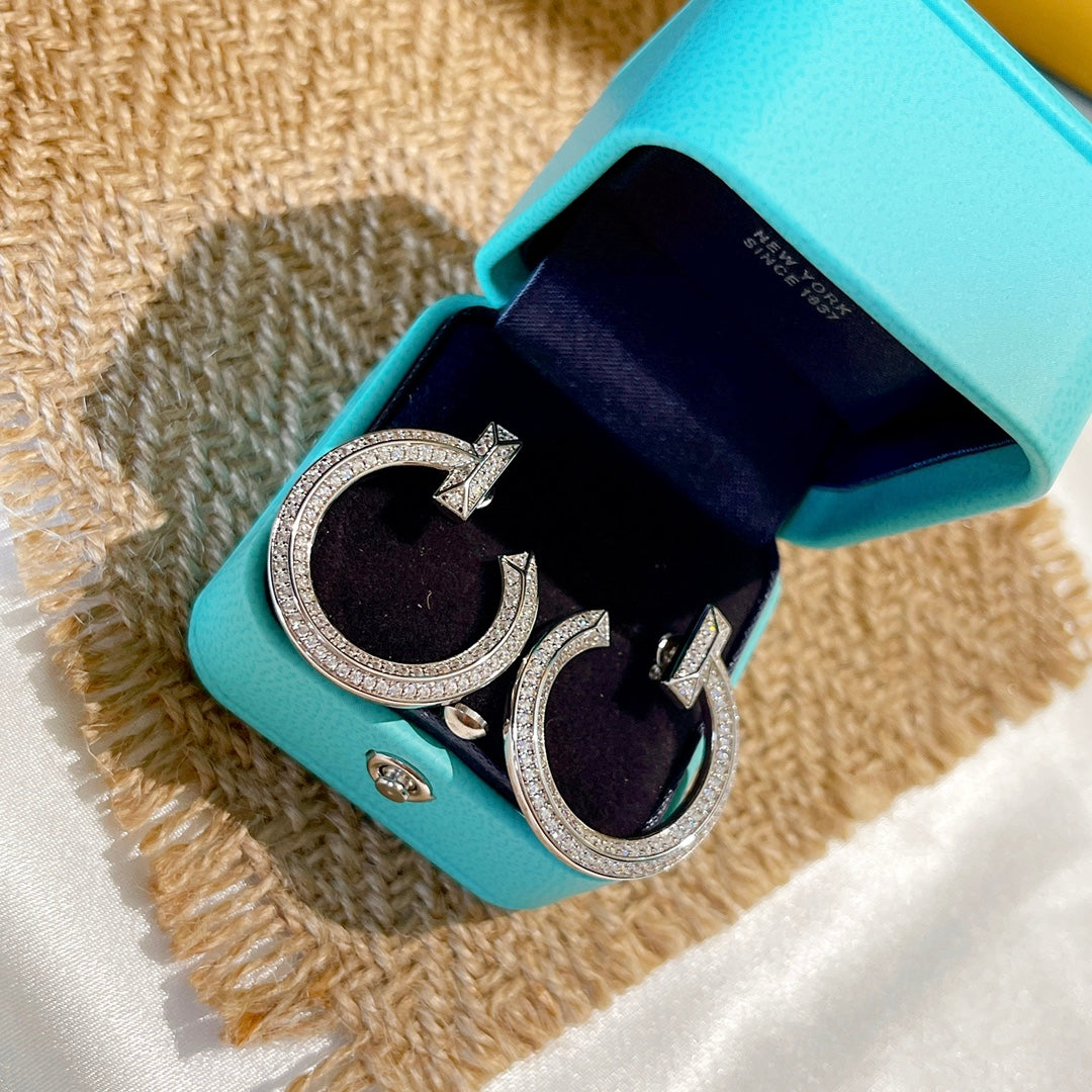 Roostick T T1 Open Hoop Earrings