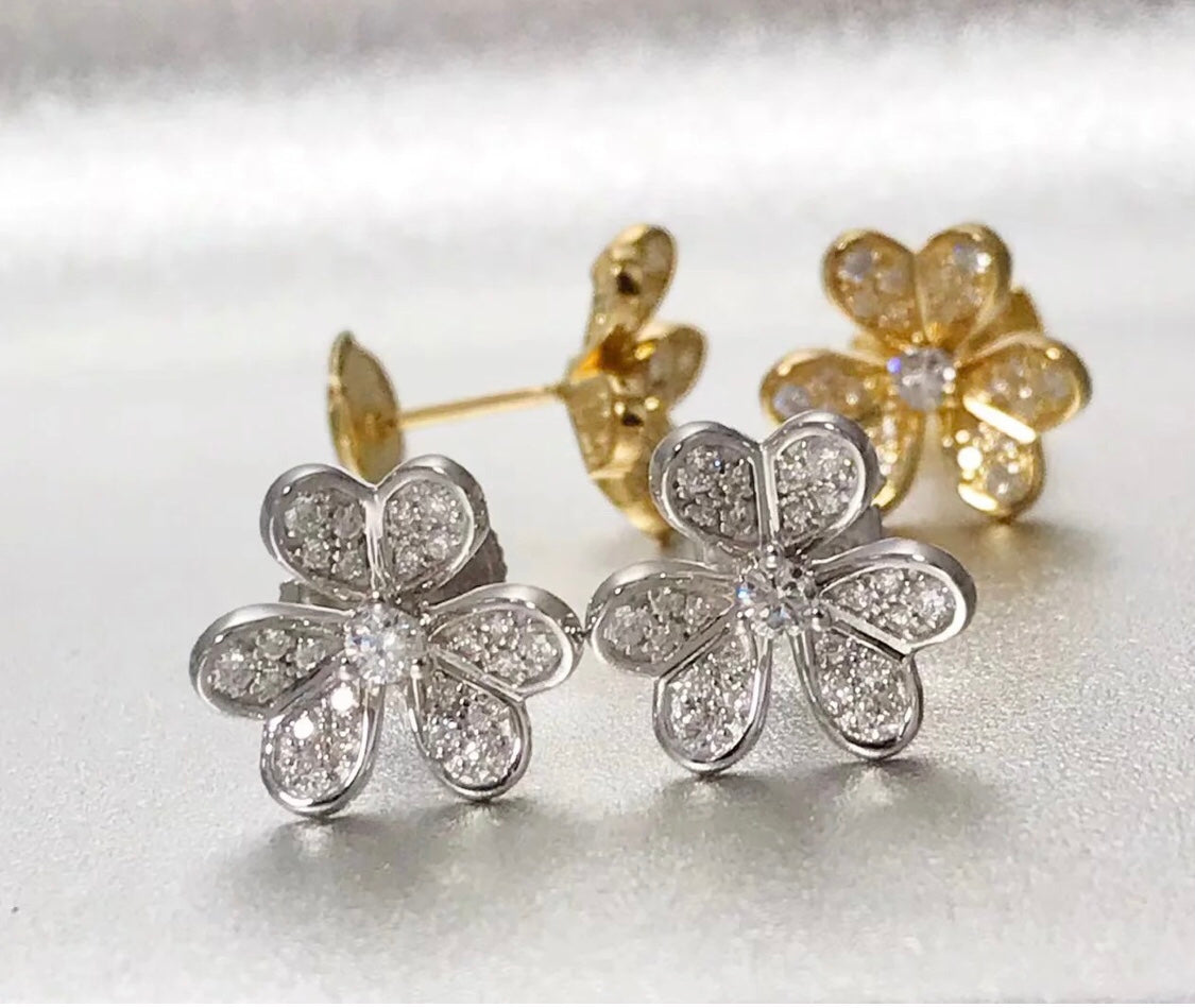Roostick Yellow Gold Frivole Small Model Earrings