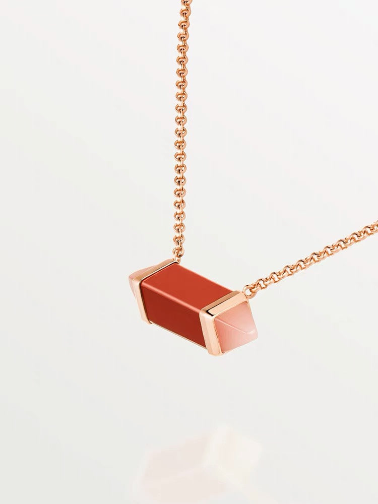 Roostick Les Berlingots De Pink Necklace