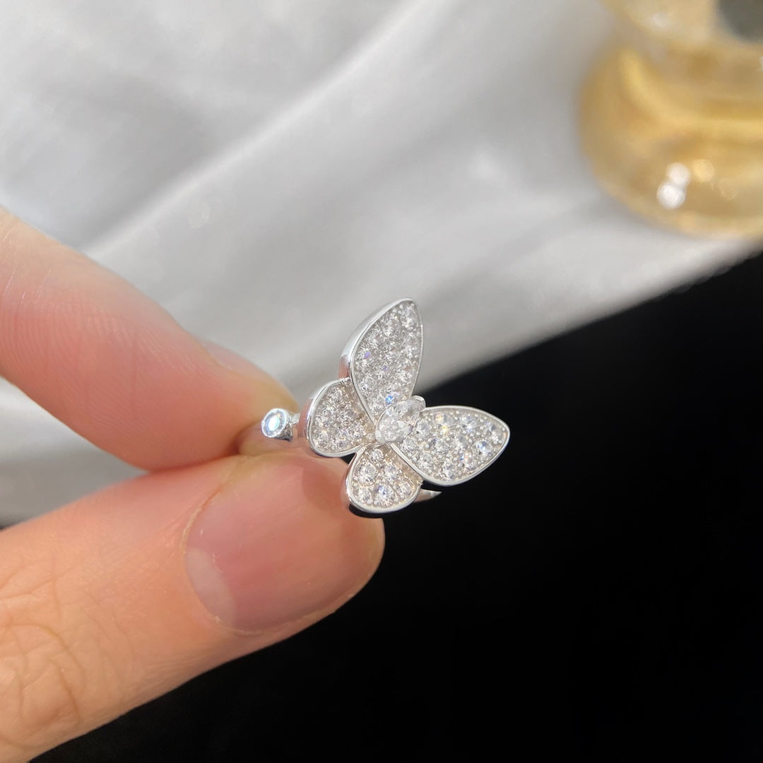 Roostick Two Butterfly Ring