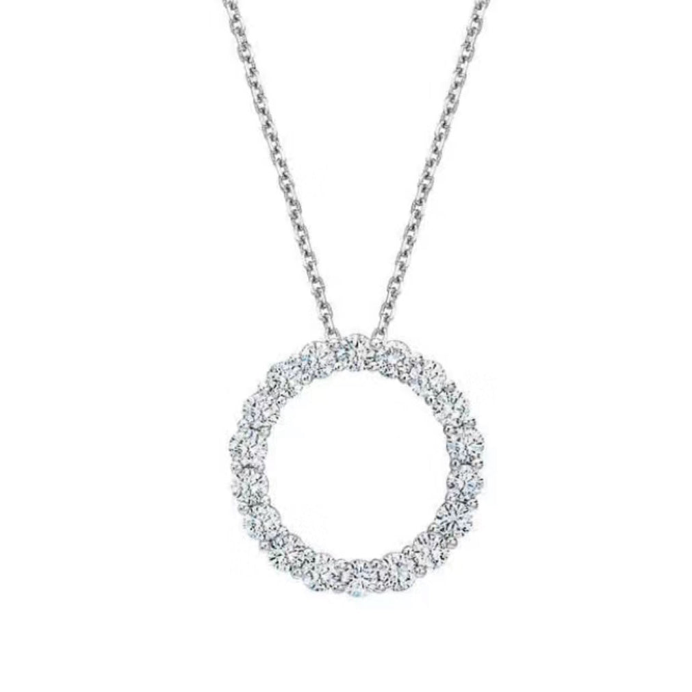 Roostick Circle Diamonds Necklace