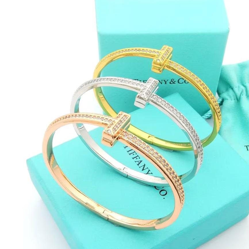 Roostick T1 Wide Diamond Bangle Bracelet