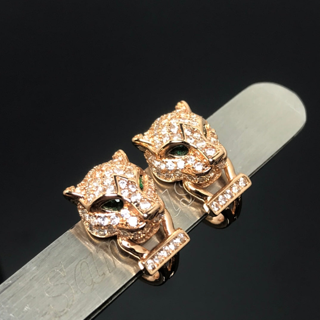 Roostick Panthère De Diamond Earrings