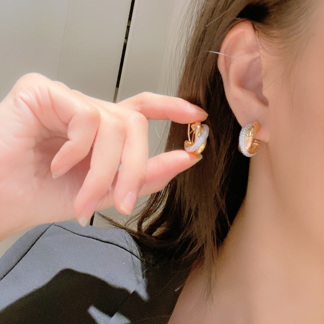 Roostick Trinity Diamond Earrings