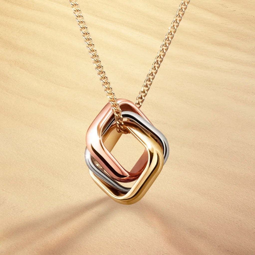 Roostick Trinity Cushion Necklace