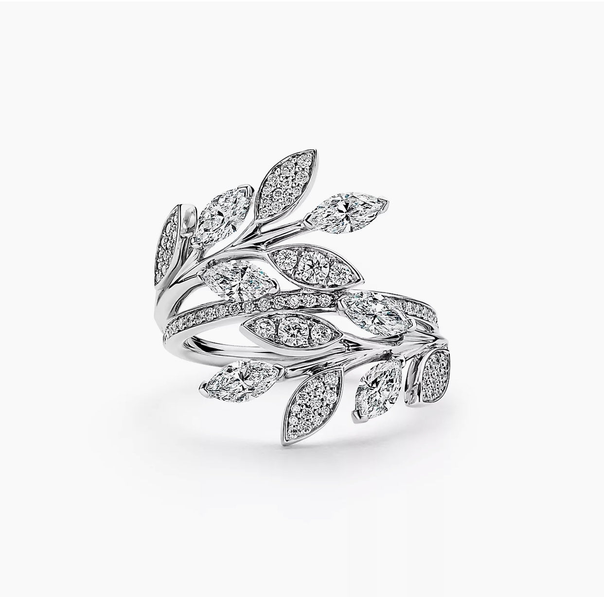 Roostick Victoria Diamond Vine Bypass Ring