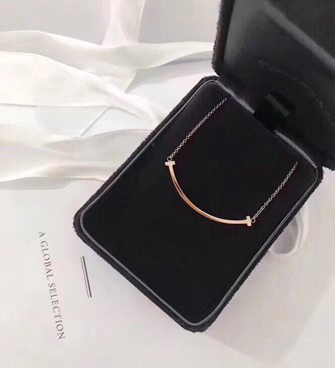 Roostick T Medium Diamond Pendant Necklace