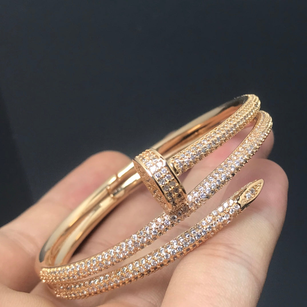 Roostick Juste Un Clou Full Diamonds Bangle Bracelet