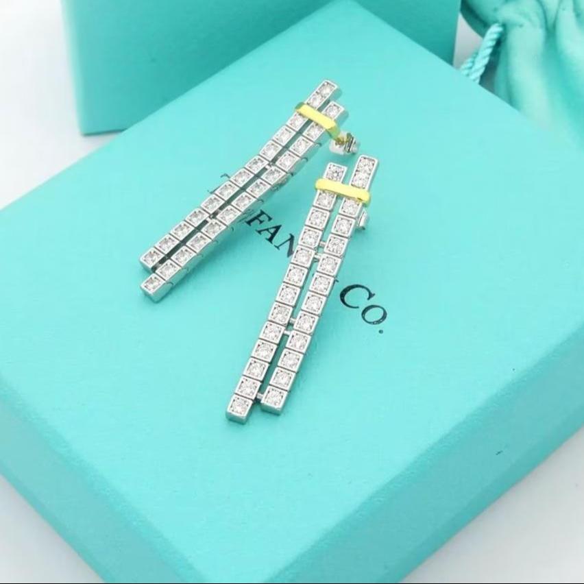 Roostick T Edge Drop Earrings