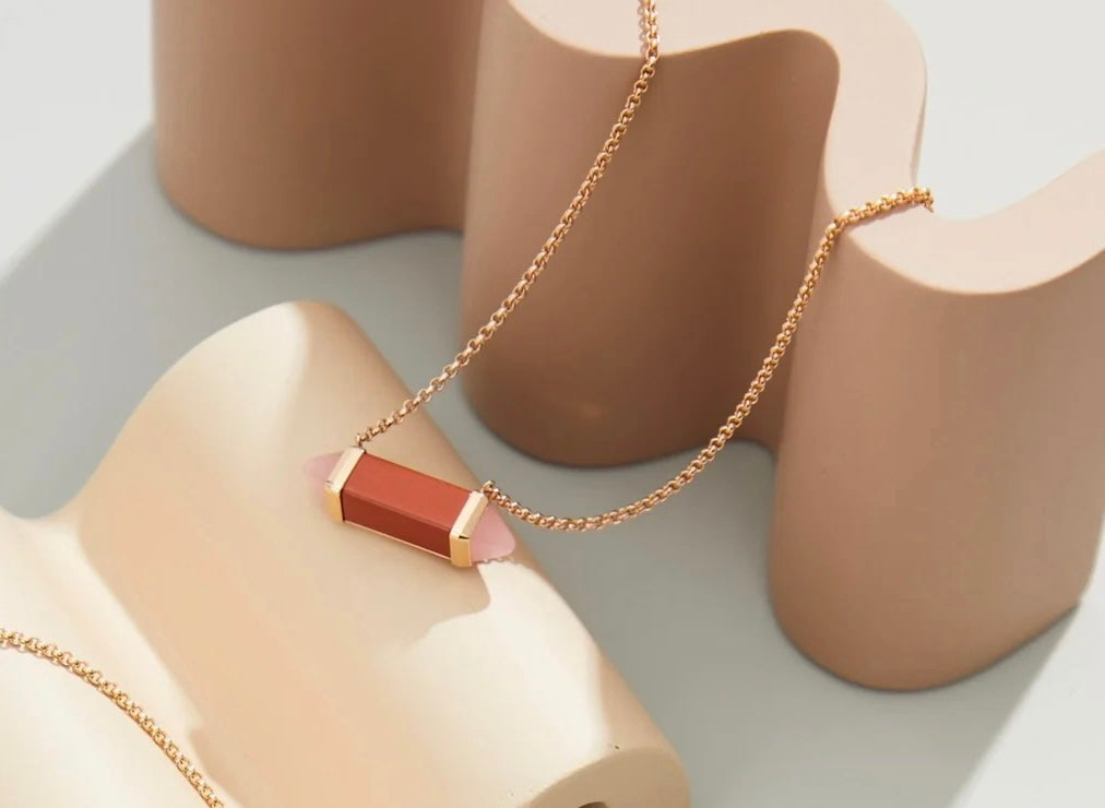 Roostick Les Berlingots De Pink Necklace