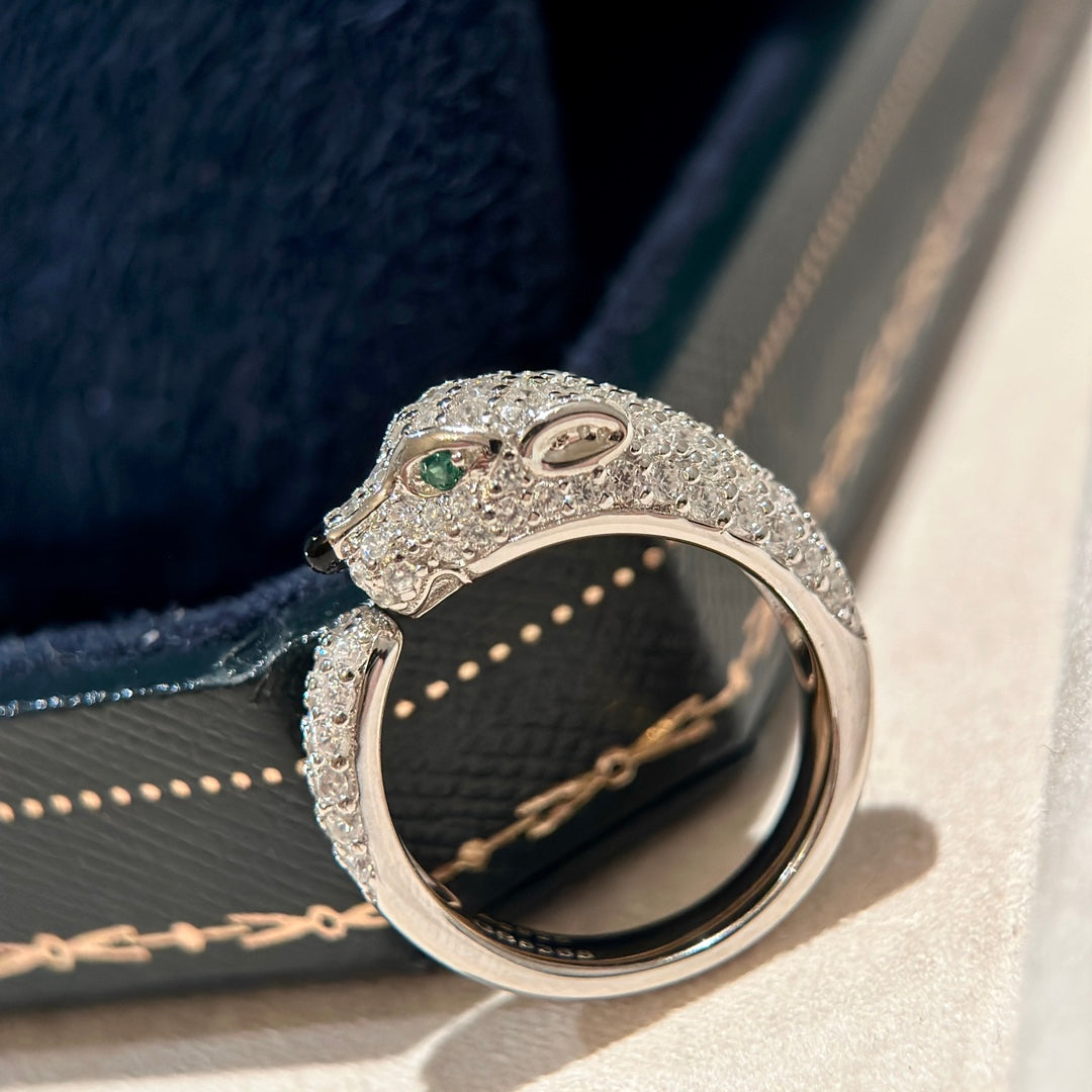 Roostick Panthère De Full Diamond Ring
