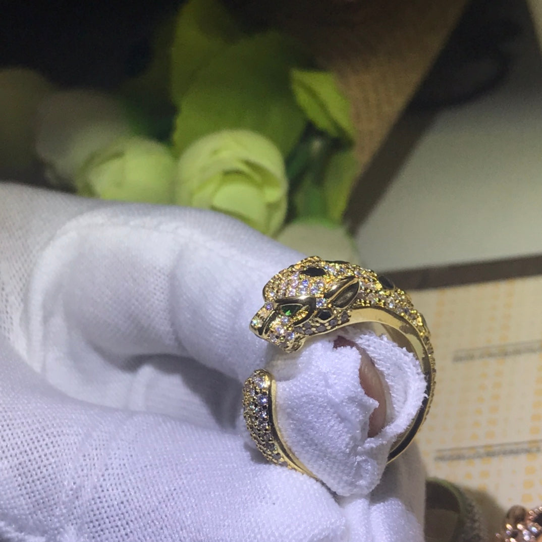 Roostick Panthère De Open Diamond Ring