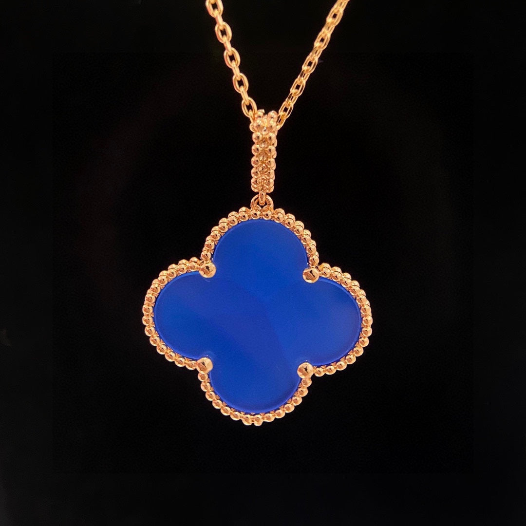 Roostick Magic Alhambra Agate Clover Necklace