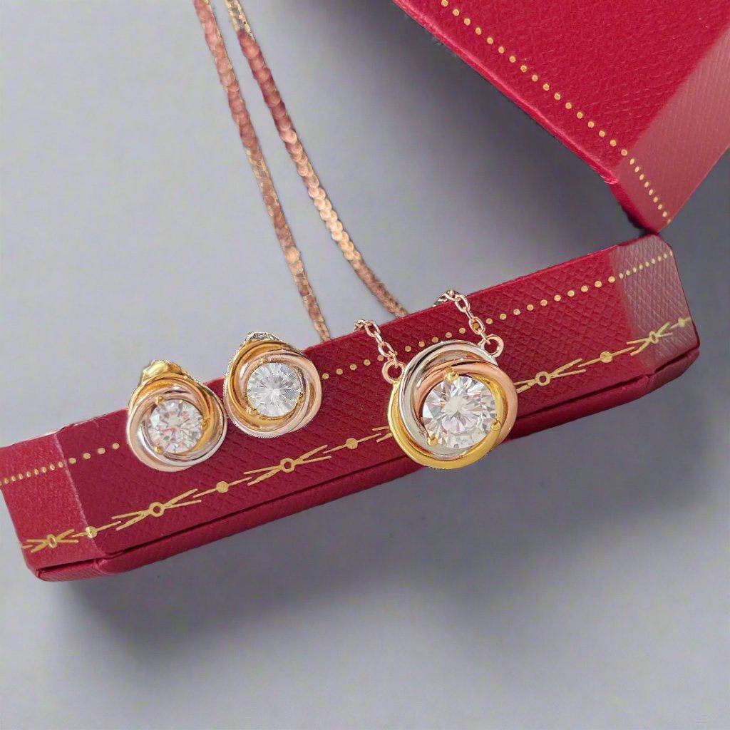 Roostick Trinity Diamond Earrings