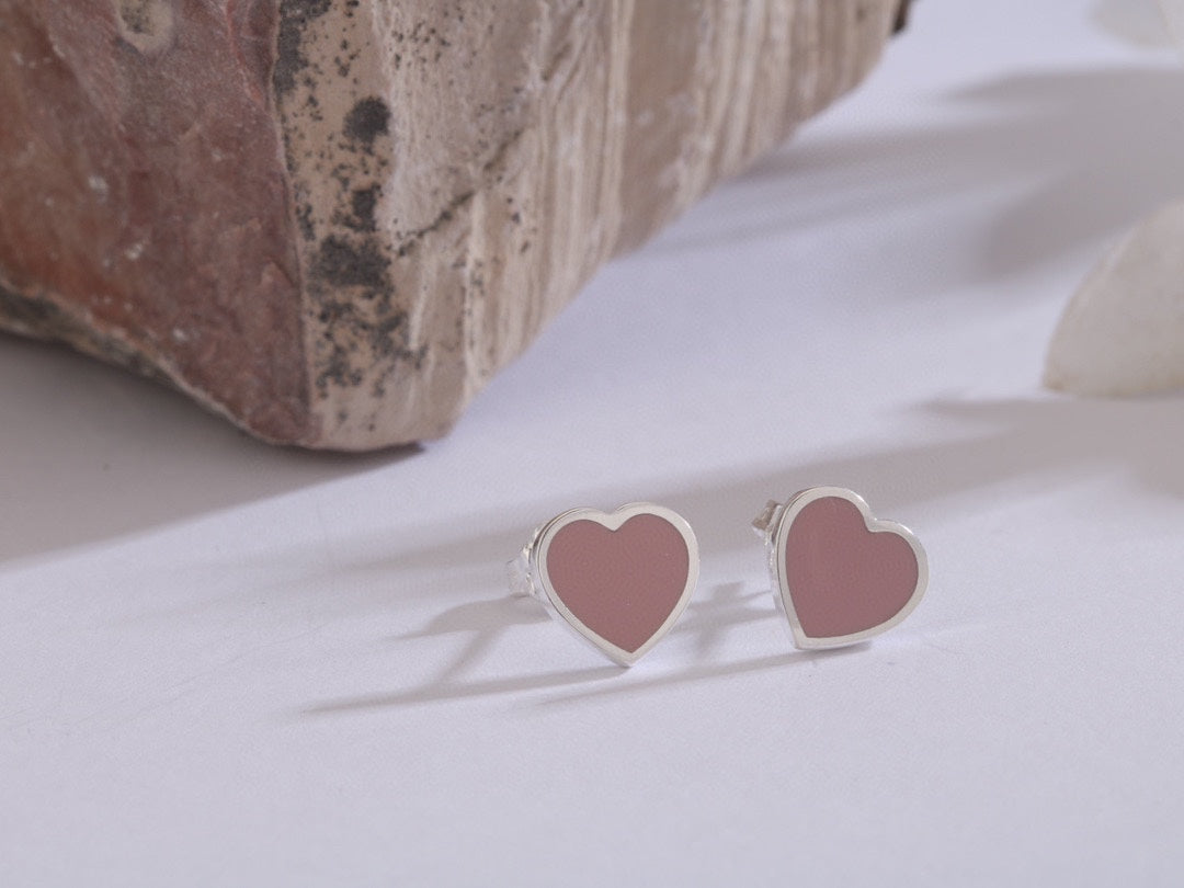 Roostick 18K Return to T Heart Earrings