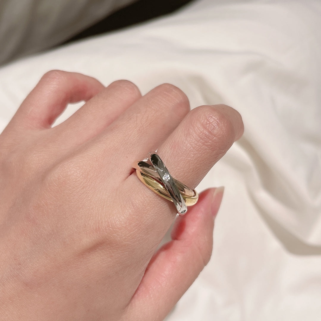 Roostick Trinity Classic Five Diamonds Ring