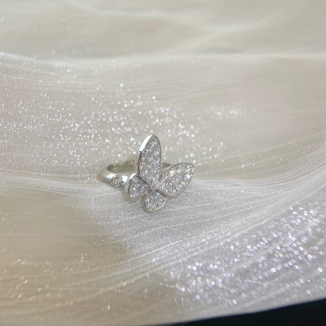 Roostick Two Butterfly Ring