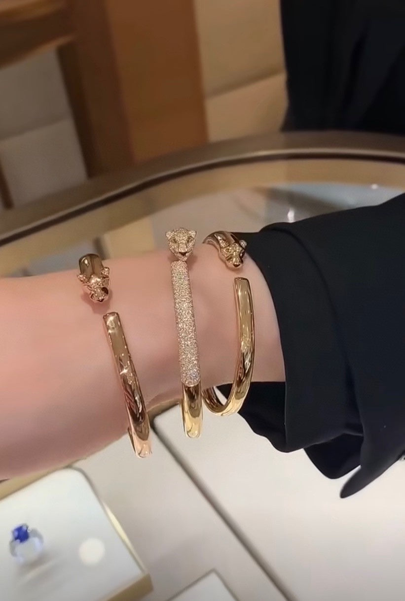 Roostick 18K Panthère De Diamonds Bracelet