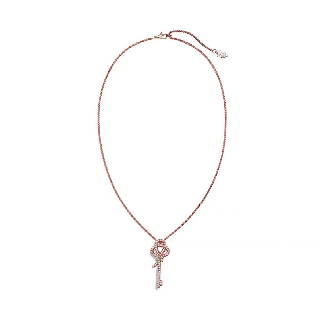 Roostick Keys Woven Diamonds Large Necklace