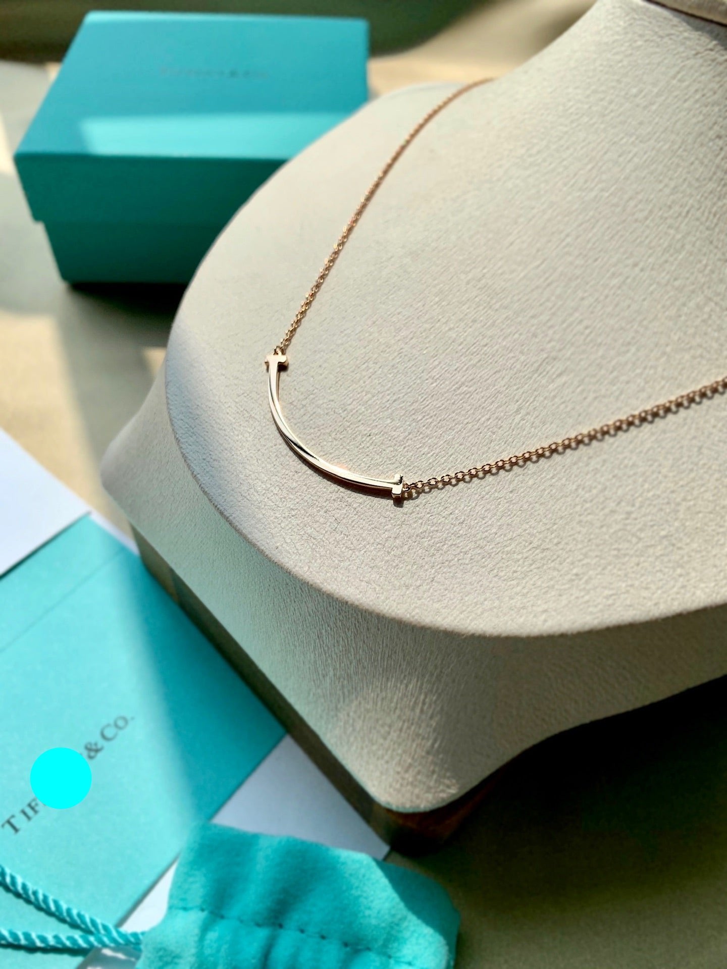 Roostick T Smile Pendant Necklace