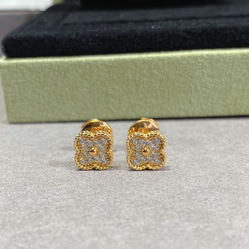 Roostick Vintage Alhambra Diamonds Earrings