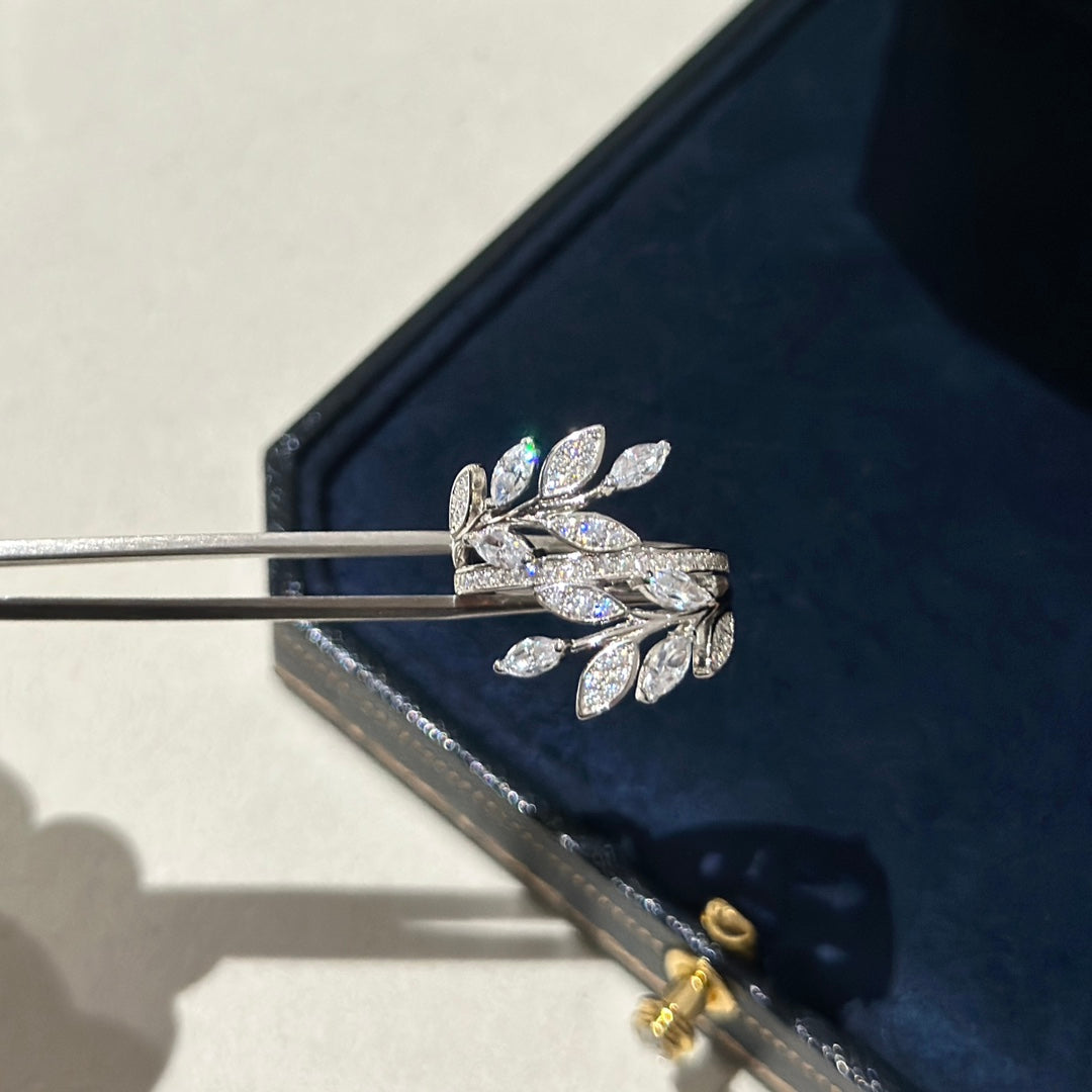 Roostick Victoria Diamond Vine Bypass Ring
