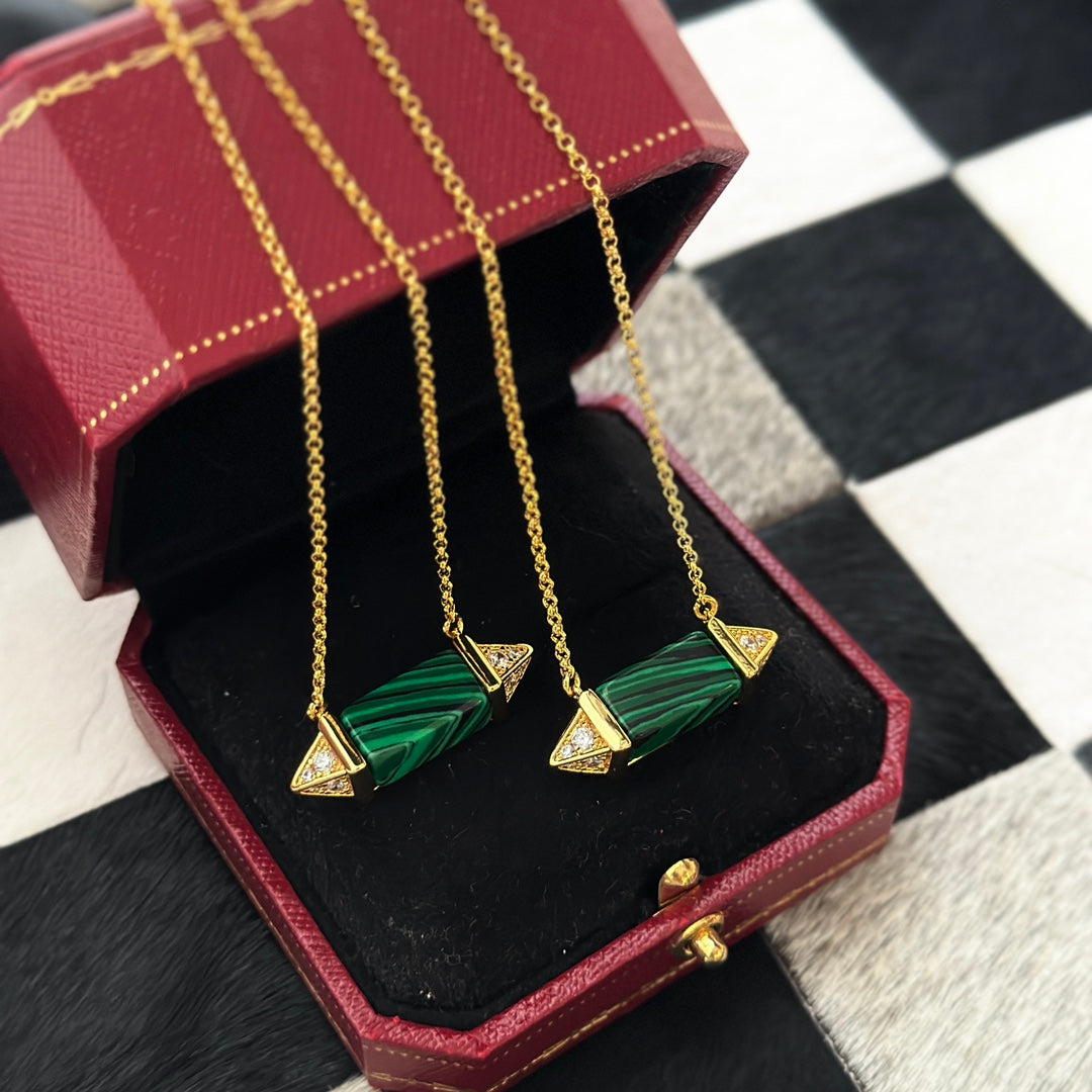 Roostick Les Berlingots De Malachite Necklace