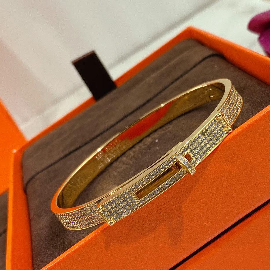 Roostick Kelly Diamonds H Bracelet