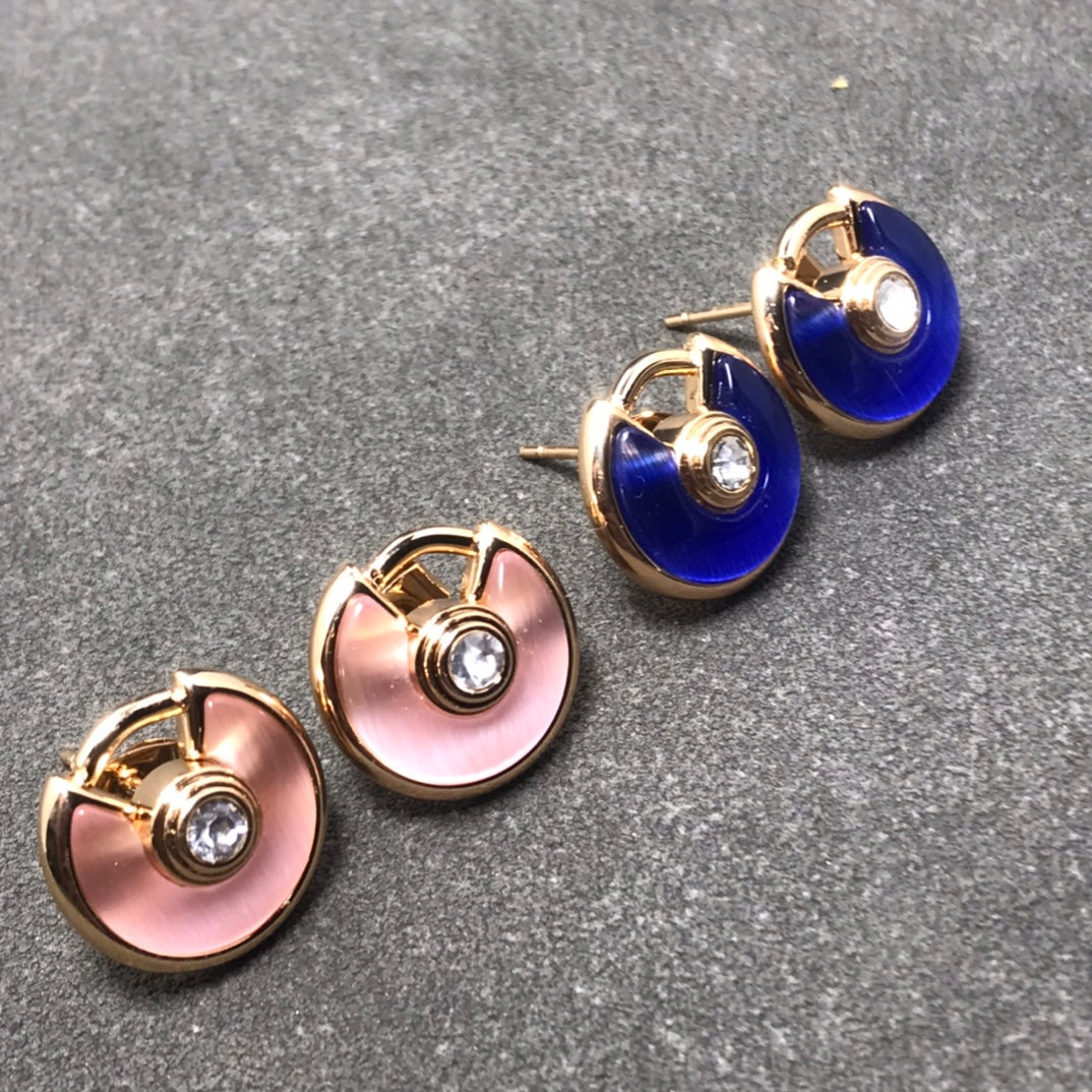 Roostick Amulette De Lapis Lazuli Diamond Earrings
