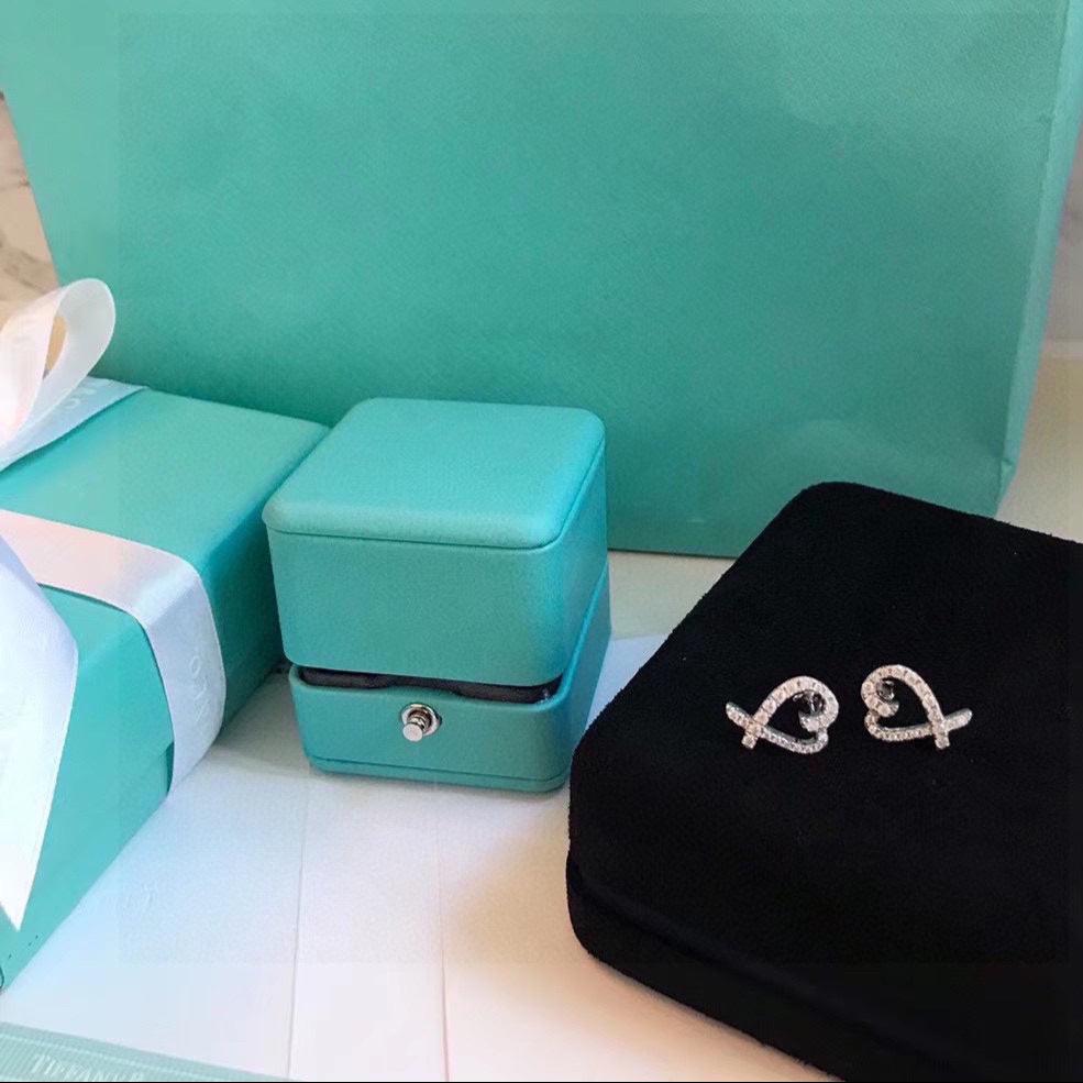 Roostick T Heart Diamond Earrings