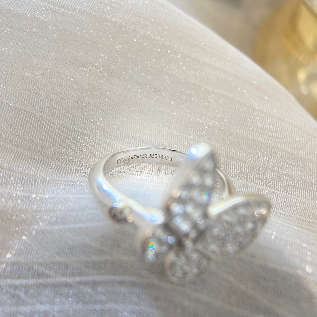 Roostick Two Butterfly Ring