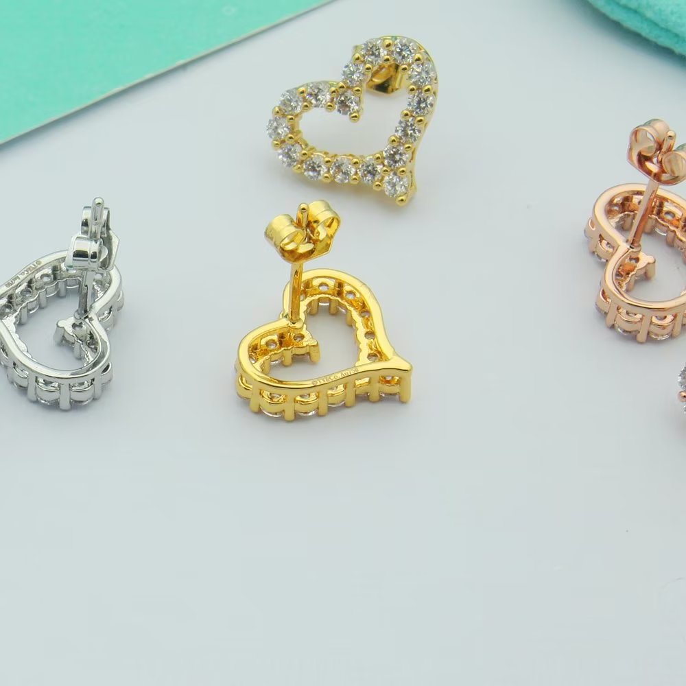 Roostick Heart Diamonds Earrings