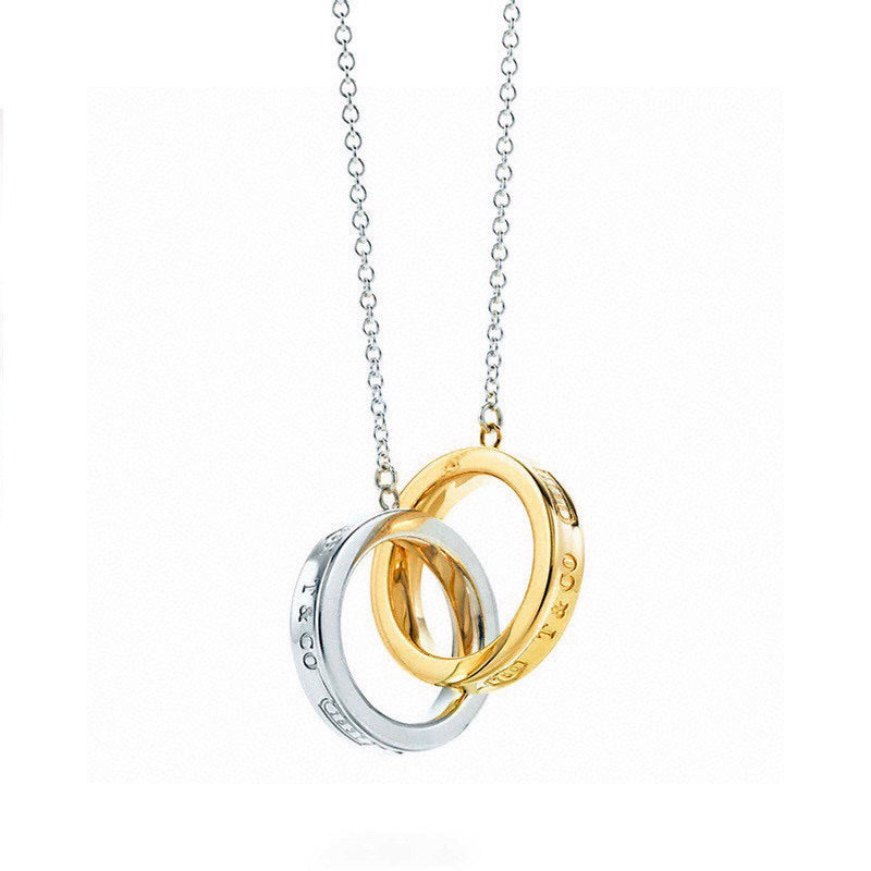 Roostick 1837 Interlocking Circles Pendant Necklace